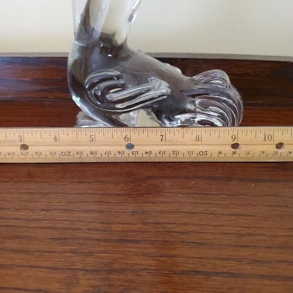 RARE 1940's Vintage Paden City Glass Barth Art Pelican 10" Crystal Glass Art - Picture 3 of 13